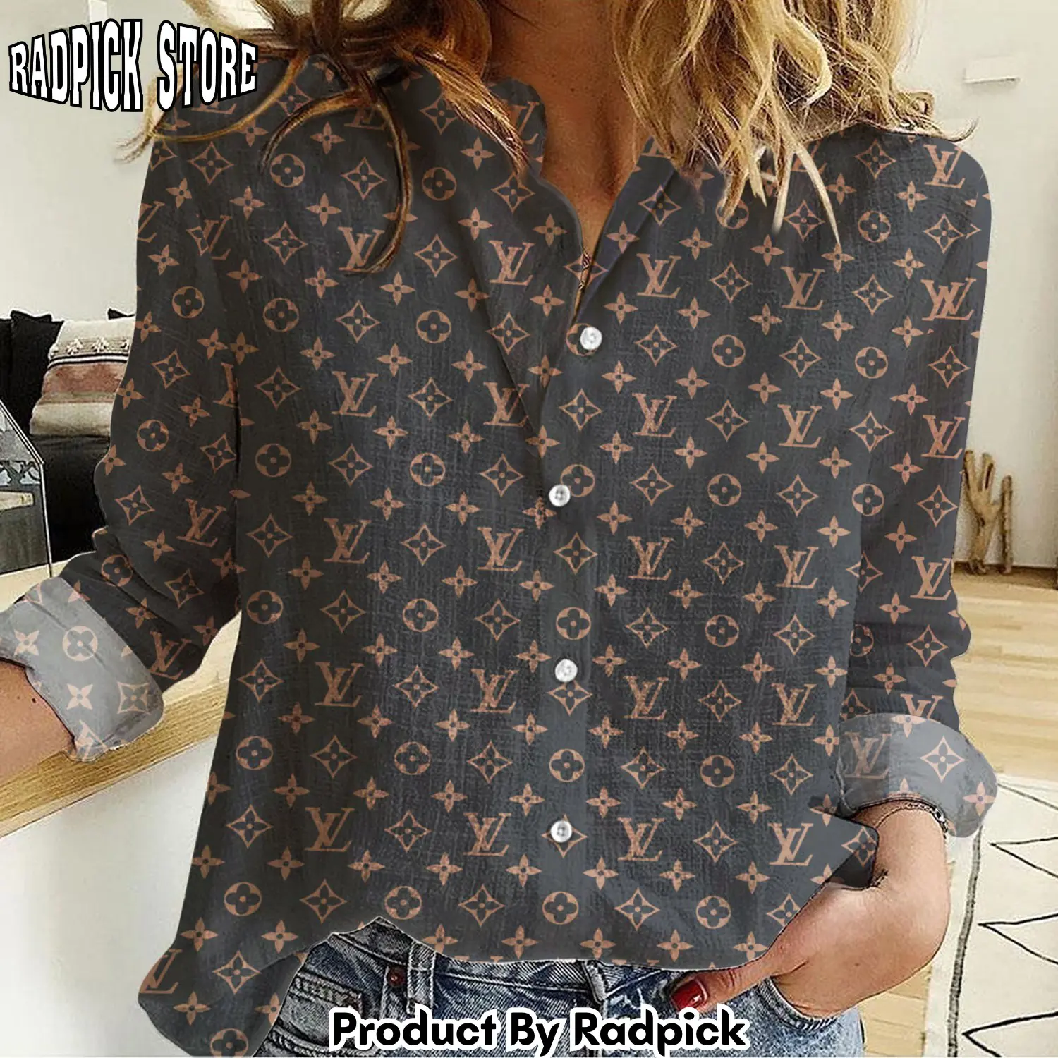 Radpick premium logo monogram louis vuitton shirt rp662262
